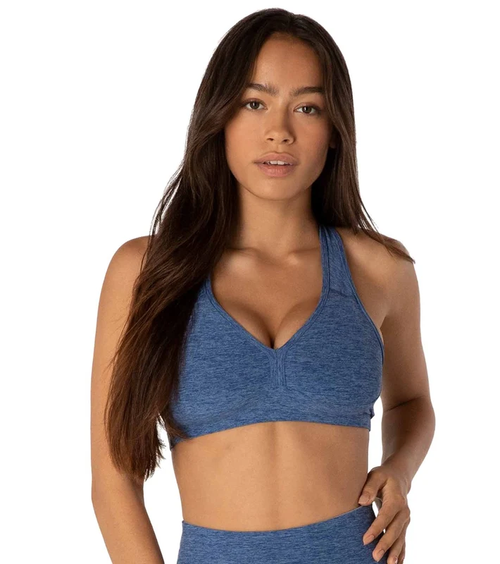 Beyond Yoga Spacedye Lift Your Spirits Yoga Sports Bra Serene/Hazy Blue / S