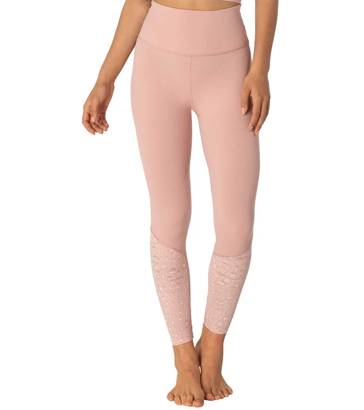 Beyond Yoga Back Me Up High Waisted 7/8 Yoga Leggings Tinted Rose / S