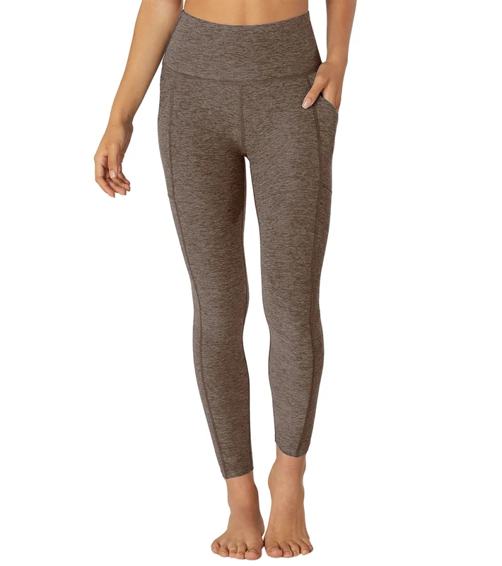 Beyond Yoga Spacedye Out Of Pocket High Waisted 7/8 Yoga Leggings Mocha/Latte / L