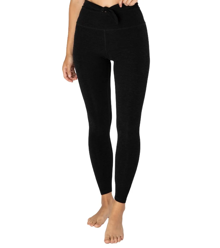 Beyond Yoga Spacedye Knot A Problem High Waisted 7/8 Yoga Leggings Darkest Night / S