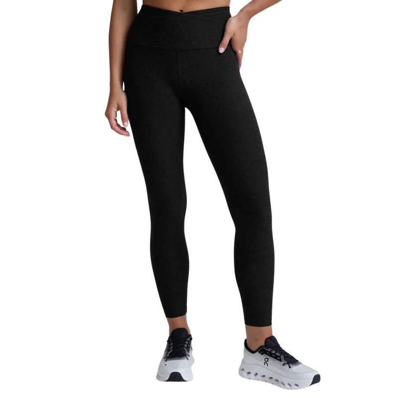 Beyond Yoga At Your Leisure High Waisted Midi Legging – Women's Darkest Night / XXL / 28”
