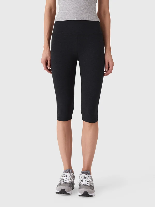 Beyond Yoga Women's Spacedye Pedal Pusher High Waisted Legging M / DARKEST NIGHT