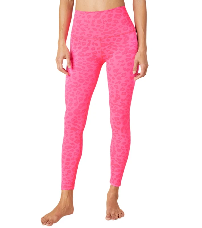 Beyond Yoga Leopard High Waisted 7/8 Yoga Leggings Deep Charcoal / XL