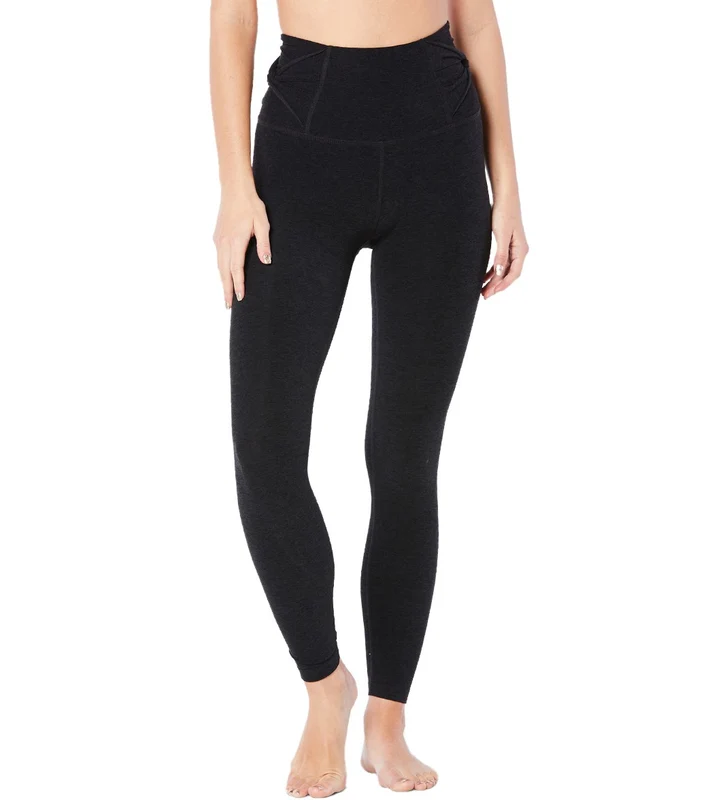 Beyond Yoga Spacedye Twist Through High Waisted 7/8 Leggings Darkest Night / M