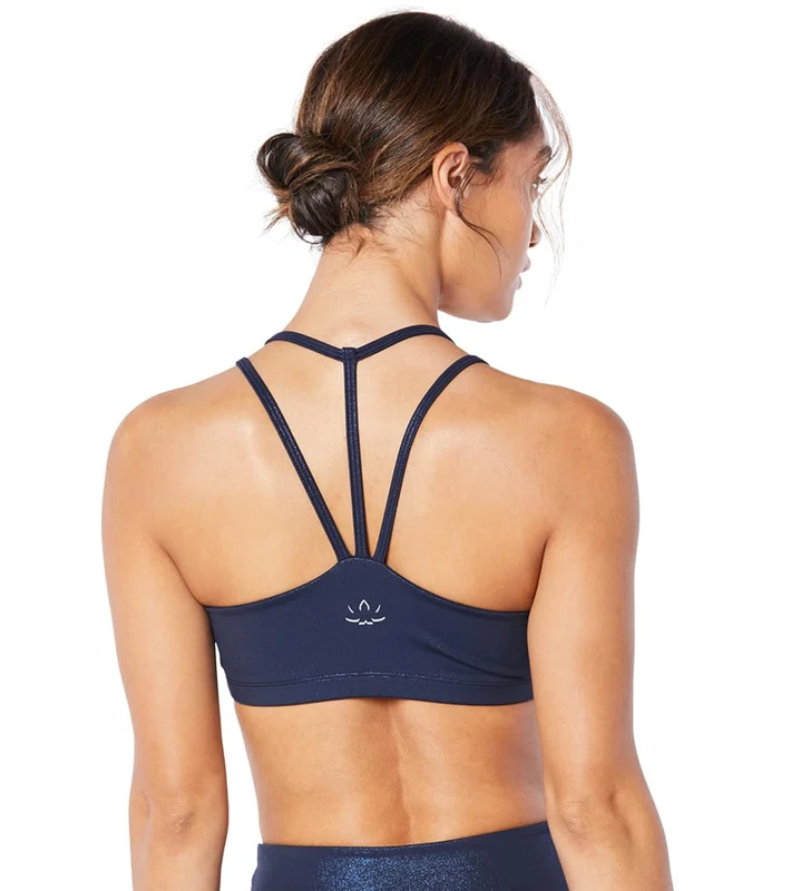 Beyond Yoga Twinkle Yoga Sports Bra Shiny Nocturnal Navy Twinkle / XL