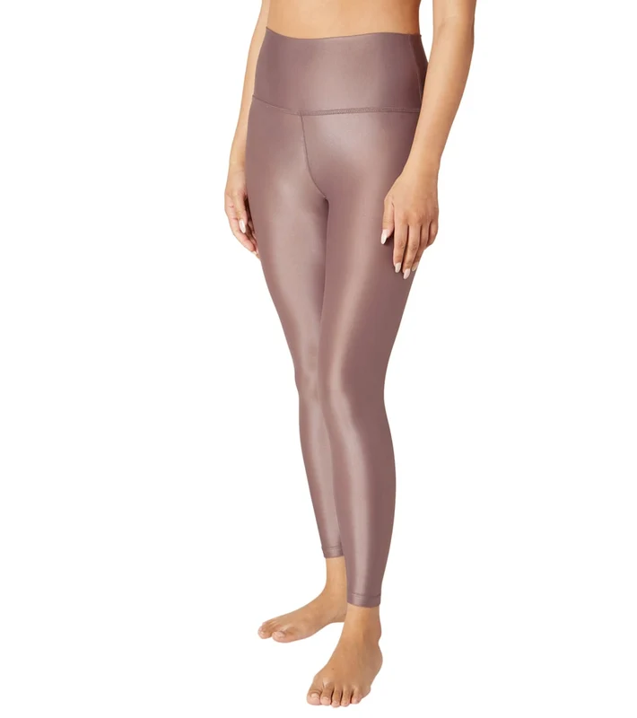 Beyond Yoga High Waisted Sportgloss 7/8 Yoga Leggings Cocoa Brown / L