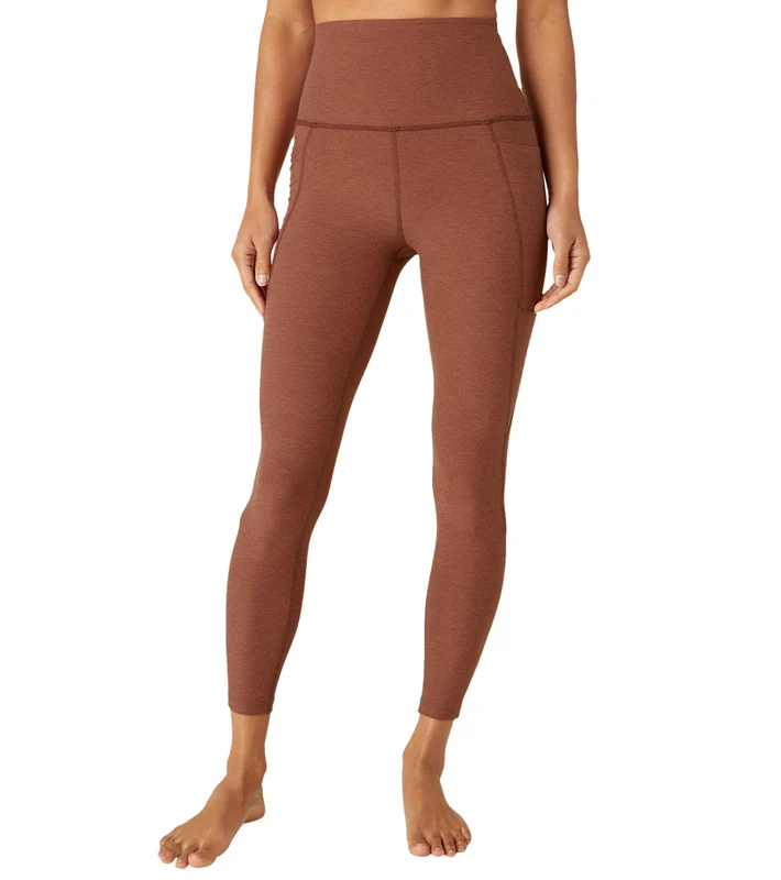 Beyond Yoga Spacedye Out Of Pocket High Waisted 7/8 Yoga Leggings Copper Heather / L