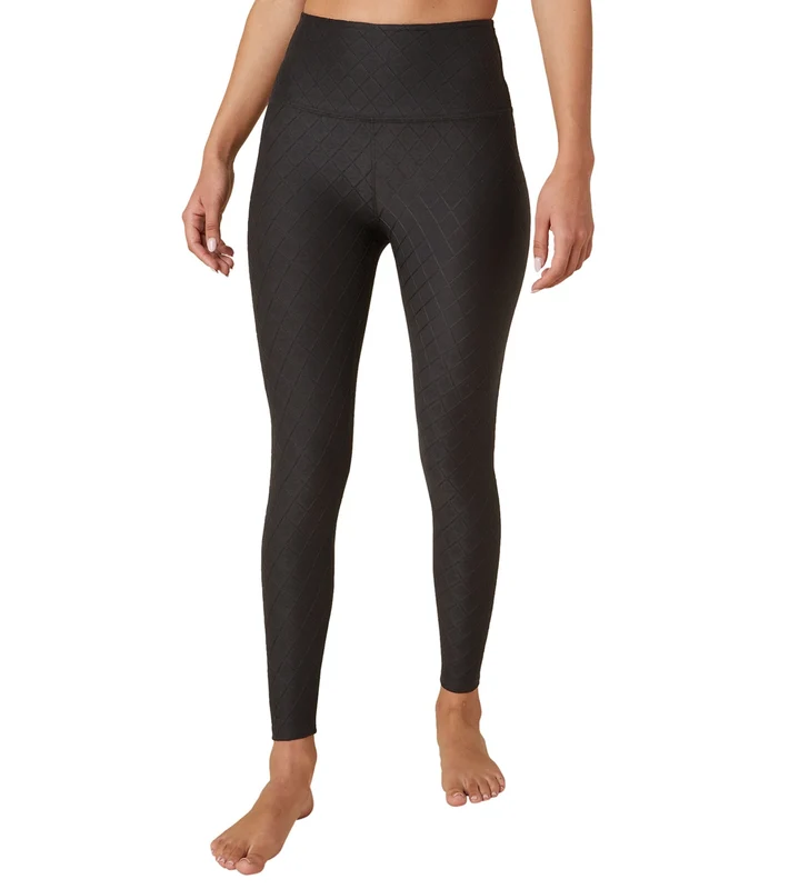 Beyond Yoga Quilted High Waisted Midi Legging Jet Black Quilted / XL