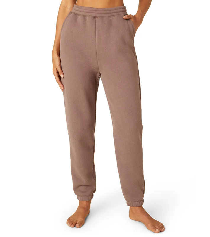 Beyond Yoga WFH Fleece Sweatpant Sienna Brown / L