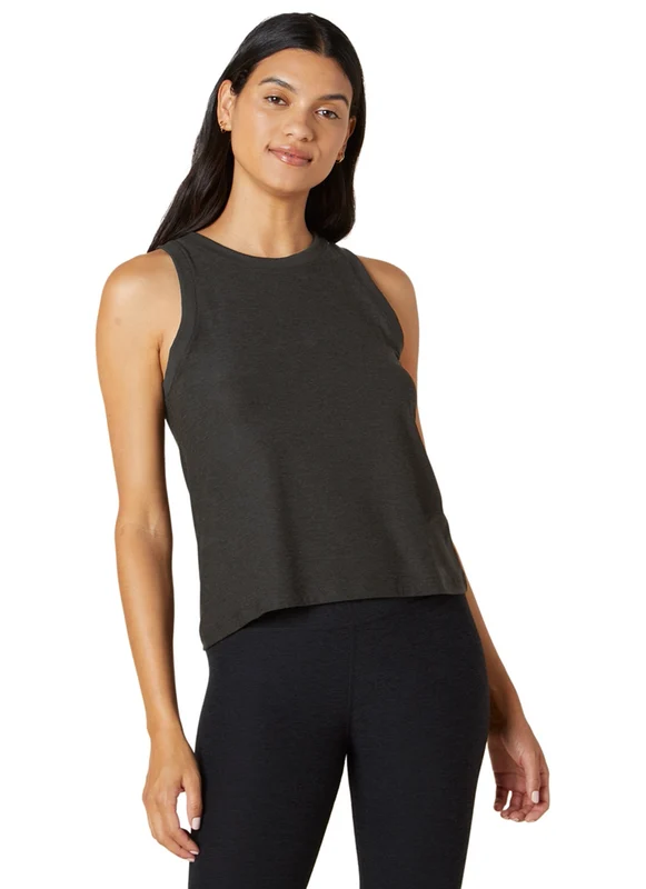 Beyond Yoga Featherweight Spacedye Rebalance Tank Darkest Night / L