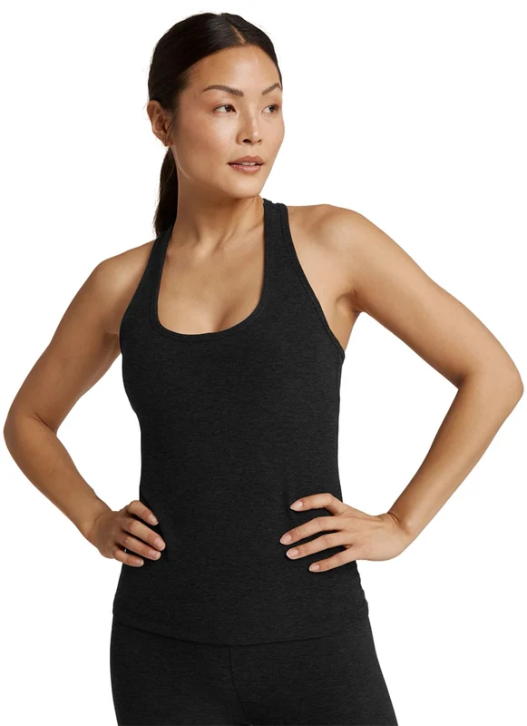 Beyond Yoga Spacedye Step Up Racerback Tank Darkest Night / XS