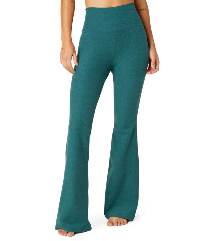 Beyond Yoga Spacedye All Day Flare High Waisted Pant Deep Sea Heather / M