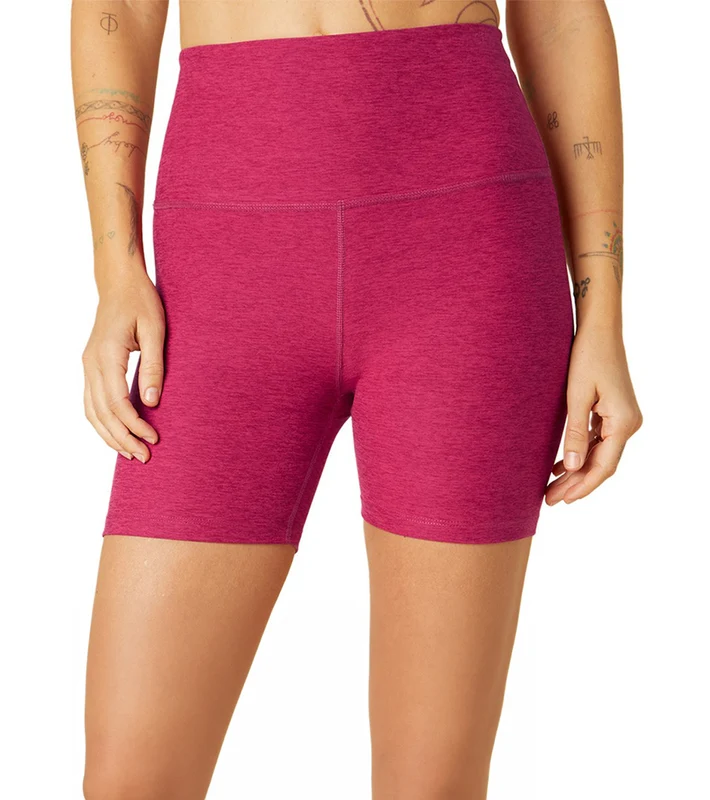 Beyond Yoga Spacedye Keep Pace Biker Shorts Dragonfruit-Sangria / XS