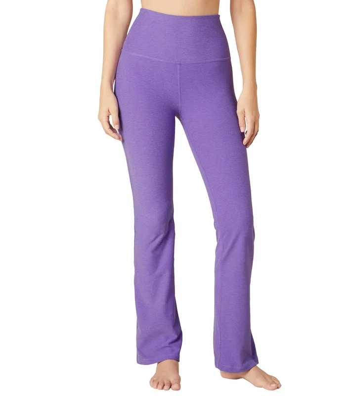 Beyond Yoga High Waisted Practice Pant Bright Amethyst Heather / L