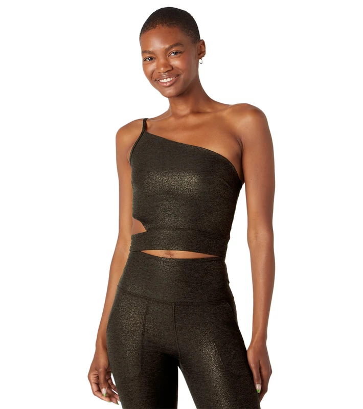 Beyond Yoga Softshine Wanderlust Cropped Tank Stardust Foil / M