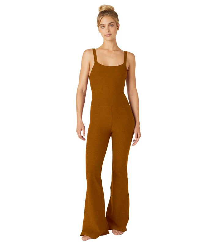 Beyond Yoga Spacedye Hit The Scene Jumpsuit Clove Brown Heather / S