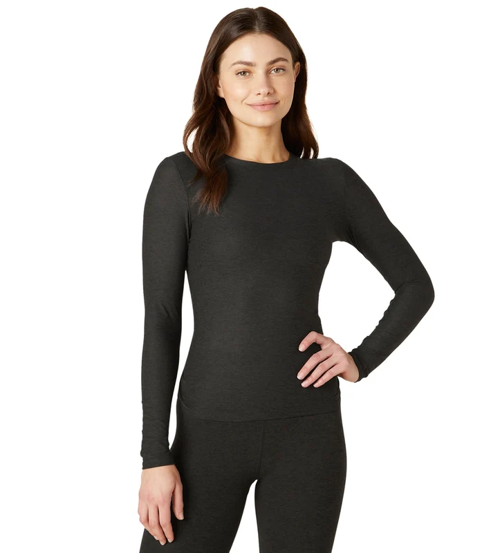 Beyond Yoga Featherweight Inner Circle Pullover Darkest Night / M