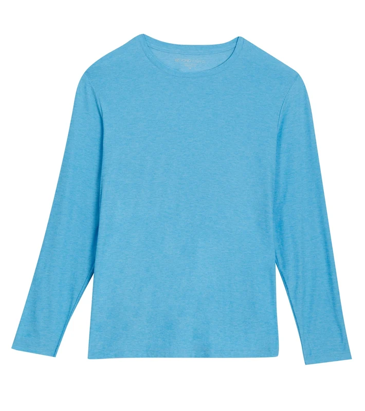Beyond Yoga Always Beyond Long Sleeve Crew Celestial Blue Heather / S