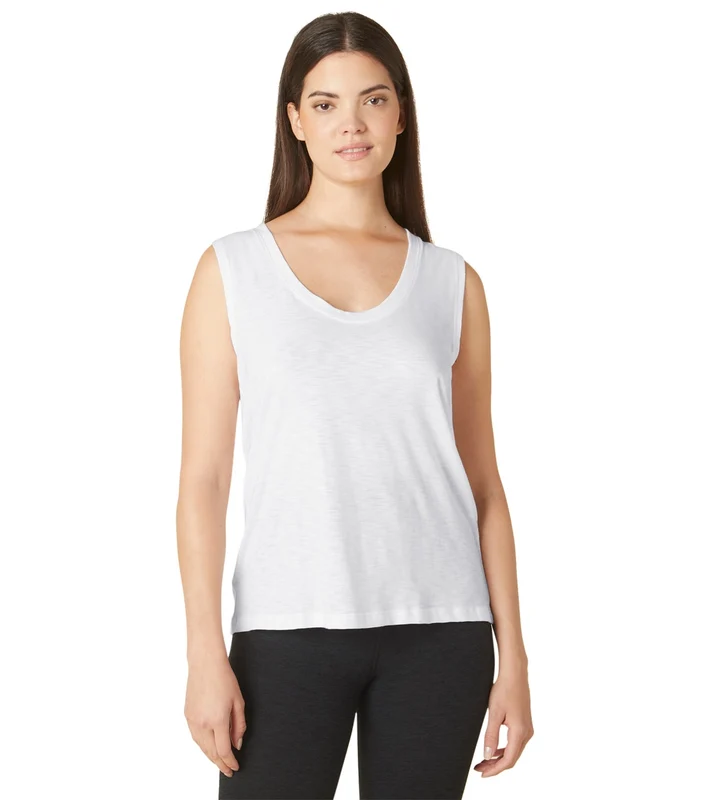 Beyond Yoga Signature Scoop Tank White / S
