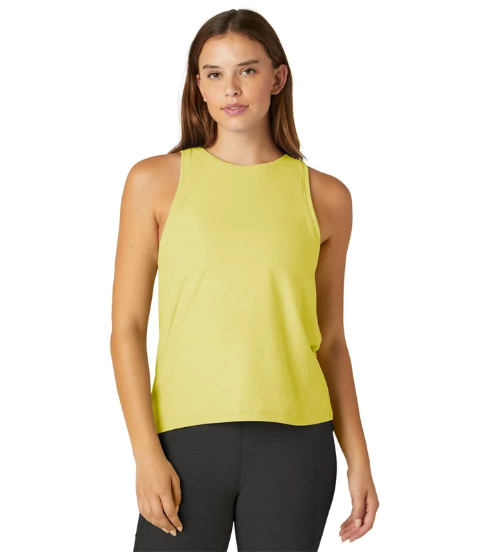 Beyond Yoga Featherweight Spacedye Rebalance Tank Powder Lemon Heather / M