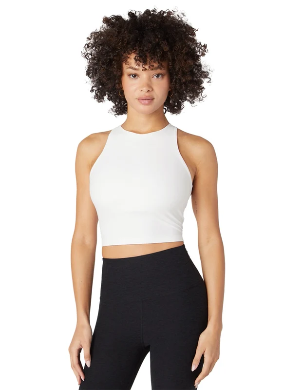 Beyond Yoga Spacedye Refocus Cropped Tank Cloud White / XL