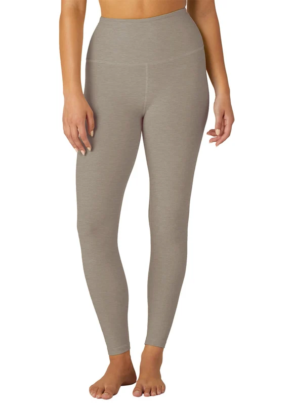 Beyond Yoga Spacedye High Waisted Caught In The Midi 7/8 Yoga Leggings Birch Heather / XS