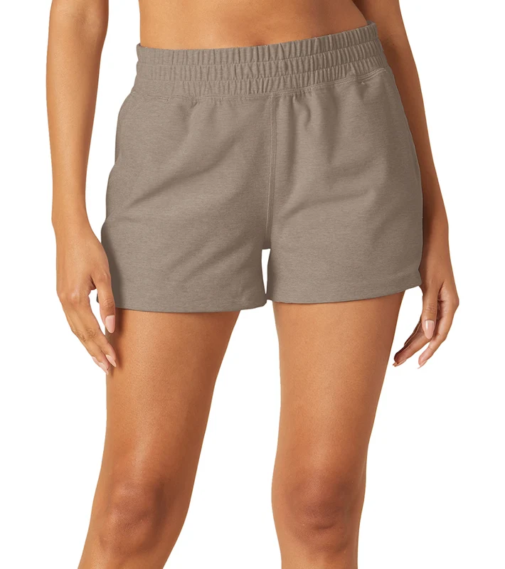 Beyond Yoga Spacedye Trek High Waisted Short Birch Heather / XL