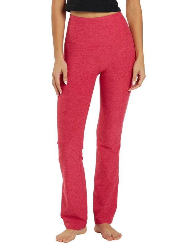 Beyond Yoga High Waisted Practice Pant Cranberry Heather / M