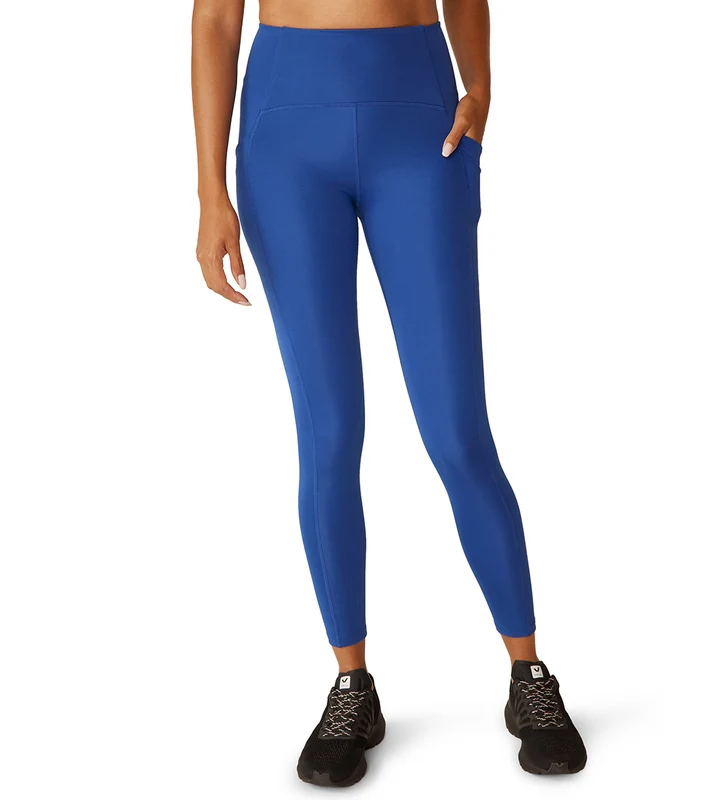 Beyond Yoga Powerbeyond Strive High Waist Pocket Midi Legging Marine Blue / M