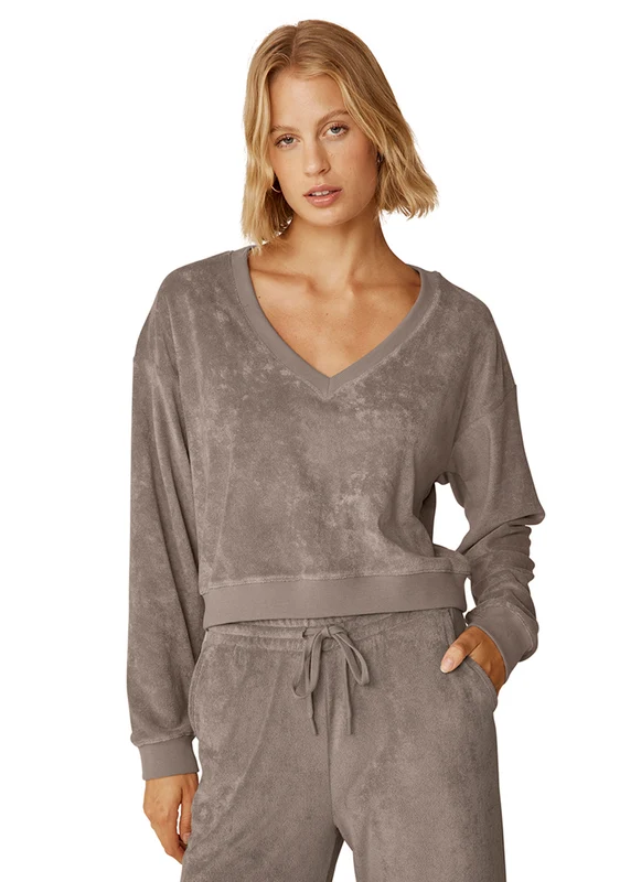 Beyond Yoga Tropez Pullover Birch / XL