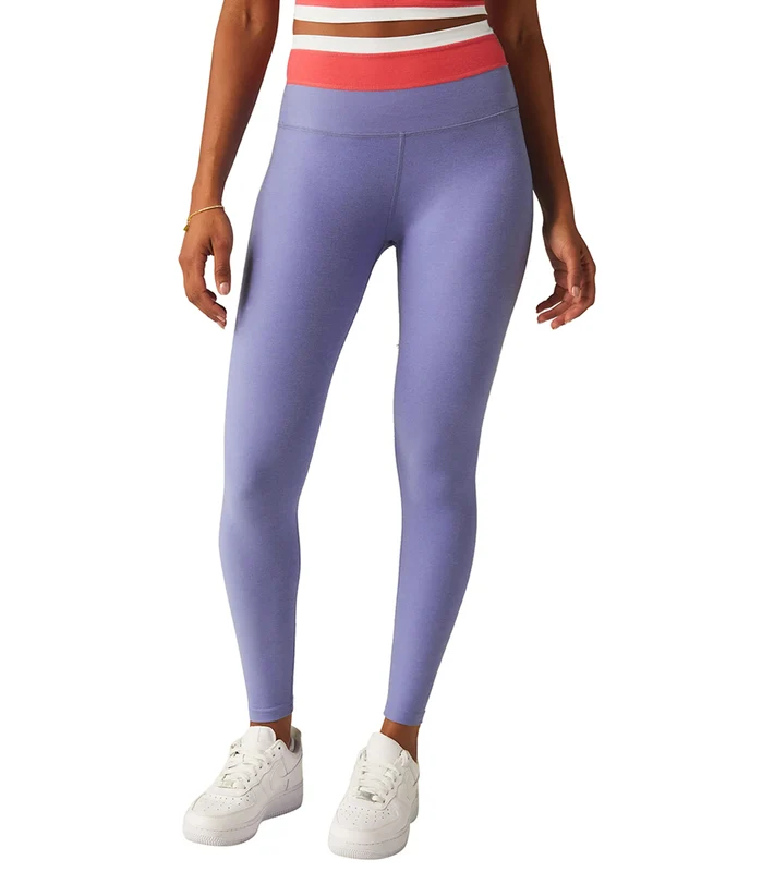 Beyond Yoga Spacedye Horizon Colorblock Midi Legging Periwinkle Cloud Tri-Color / S