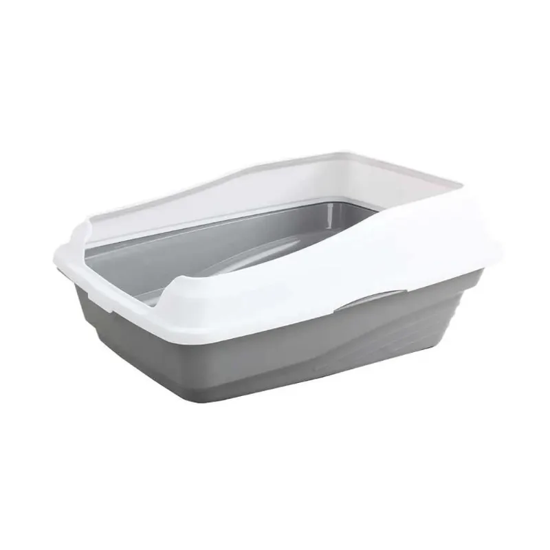 Banheiro Para Gatos Caixa De Areia Cinza 48 X 38,5 Cm