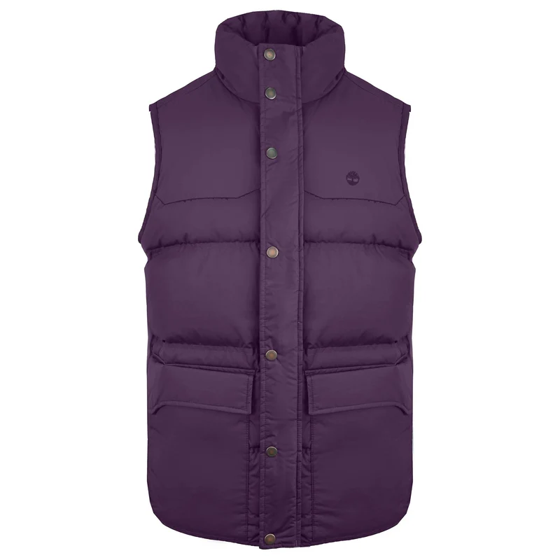 Timberland Goose Eye Zip Up Purple Mens Mountain Gilet 5469J 527 M