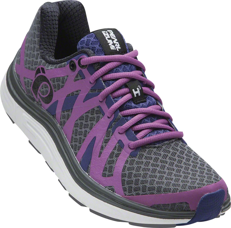 Pearl Izumi E:Motion Road H 3 Women's EM H3 Run Shoe Shadow Gray/Purple 8
