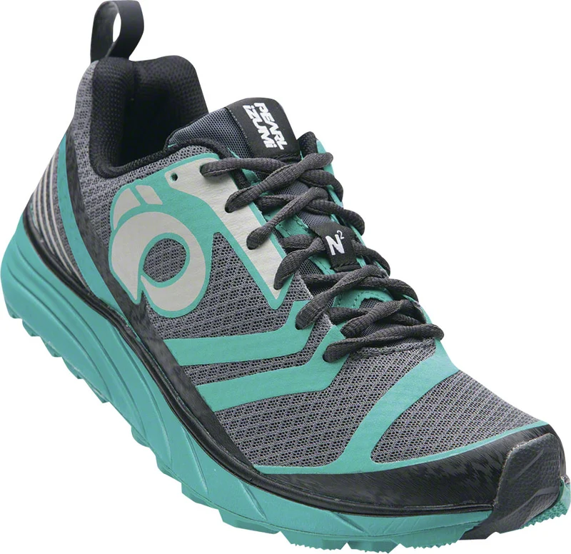 Pearl Izumi E:Motion Trail N 2 Women's EM N2 Run Shoe Shadow Gray/Dynasty Green 10