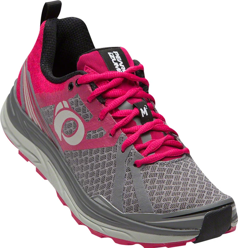 Pearl Izumi E:Motion Trail M2 v3 Women's Run Shoe Smoked Pearl/Bright Rose 7