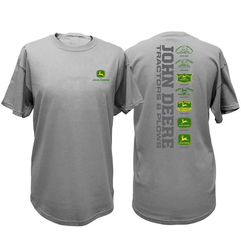John Deere Mens JD Logo Tee (13001701OX) Oxford Grey XL