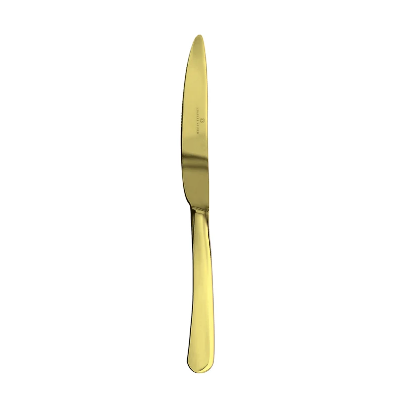 Charles Millen Signature Collection Helena Gold Finish Cutlery KMA-002 Table Knife