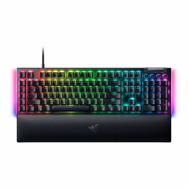 Teclado Gamer Razer Blackwidow V4 Mechanical Us Switch Yellow Chroma Black