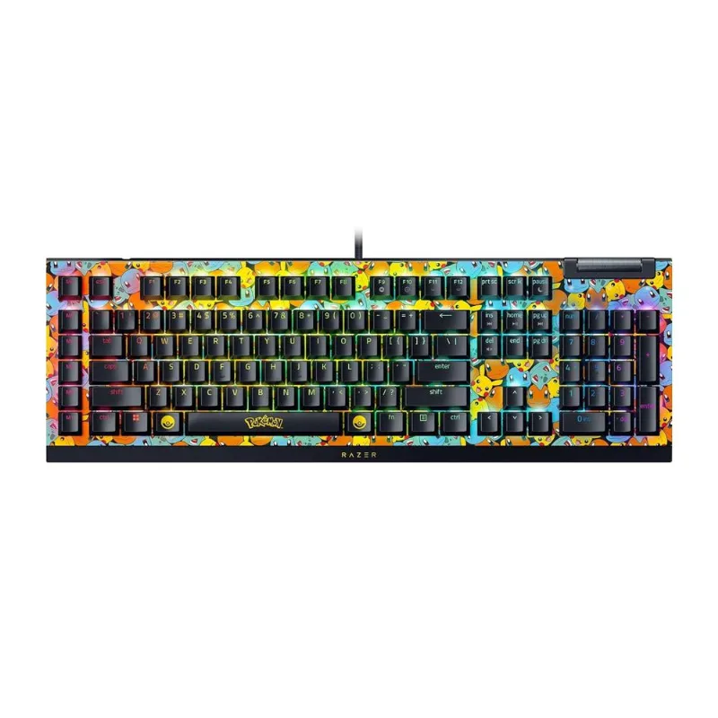 Teclado Gamer Razer Blackwidow V4 X Mechanical Gaming Pokemon Edition