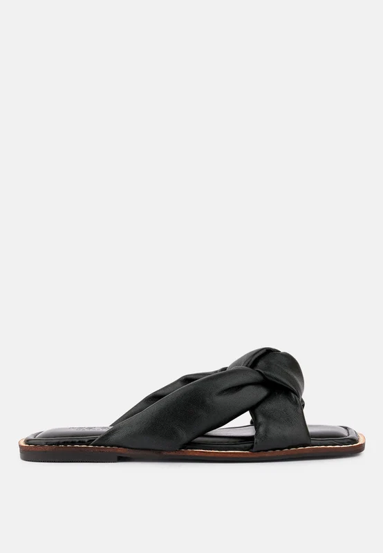 Chubs Puffy Strap Sliders Flat Black / US-7.5 / UK-5.5 / EU-38.5