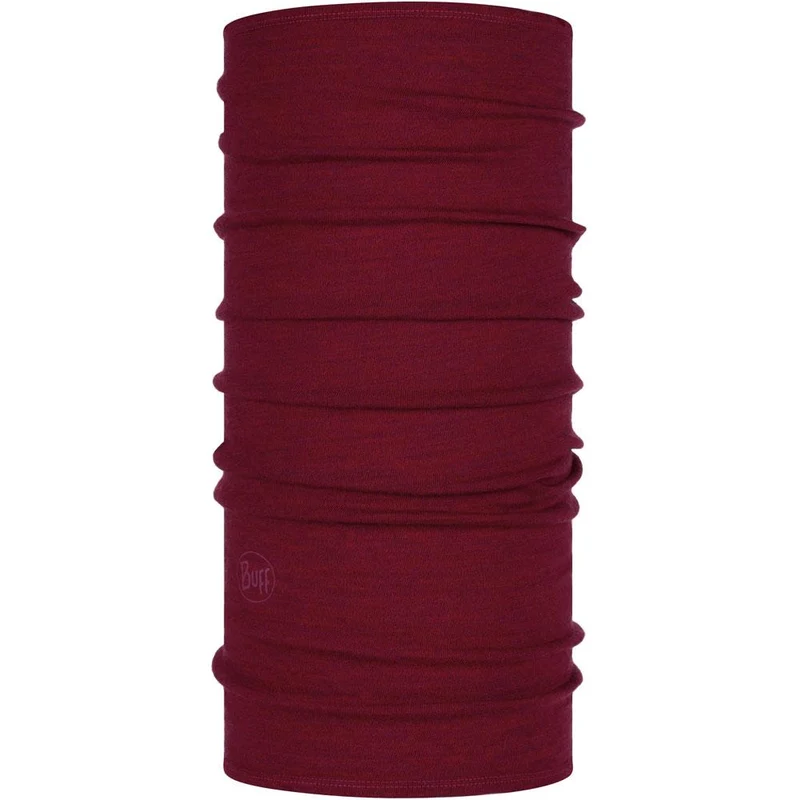 Buff Merino Midweight Multifunctional Neckwear Melange Tibetan Redan Red Melange Tibetan Redan Red