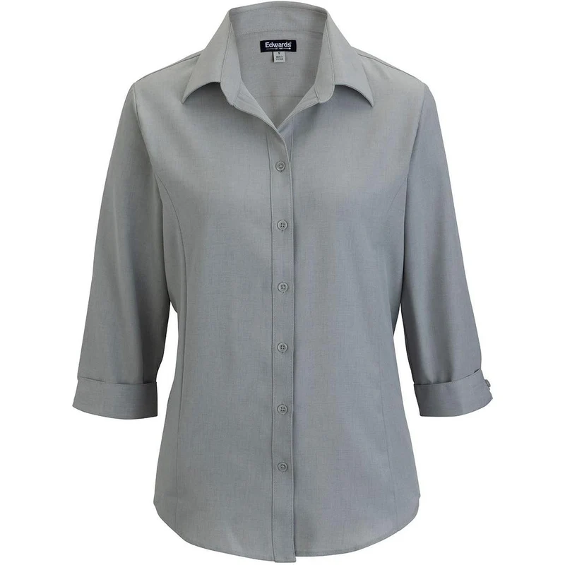 Edwards Flexbatiste Three Quarter Sleeve Women's Shirt Platinum / XXS
