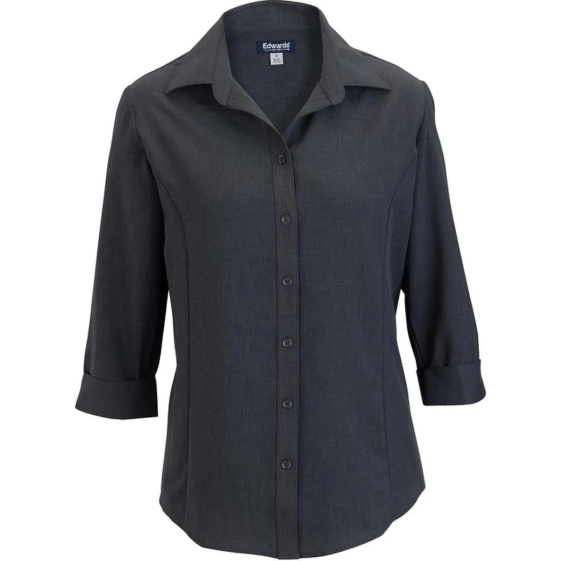 Edwards Flexbatiste Three Quarter Sleeve Women's Shirt Steel Grey / 4XL