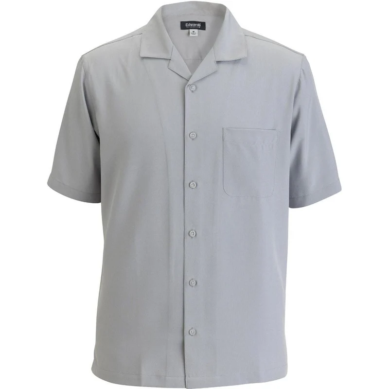 Edwards Camp Collar Unisex Shirt Platinum / S