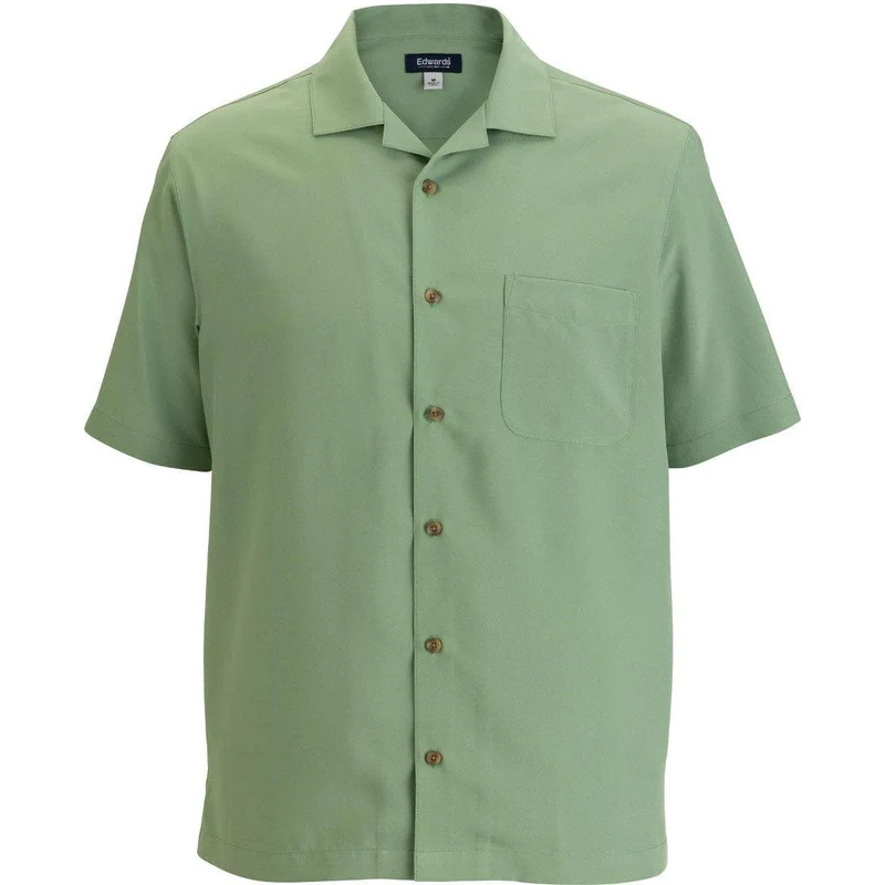 Edwards Camp Collar Unisex Shirt Sage / M