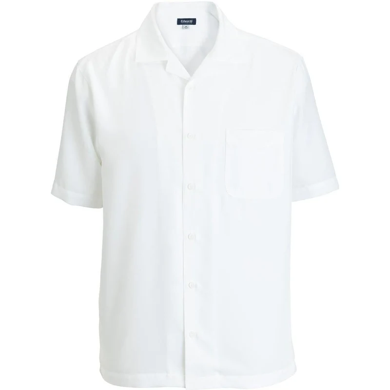 Edwards Camp Collar Unisex Shirt White / 2XL