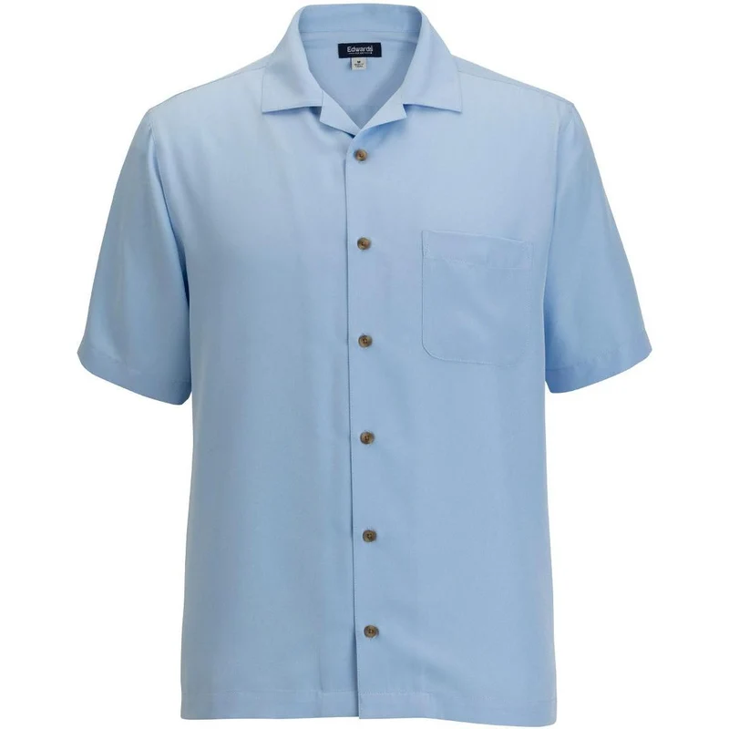 Edwards Camp Collar Unisex Shirt Blue / 3XL