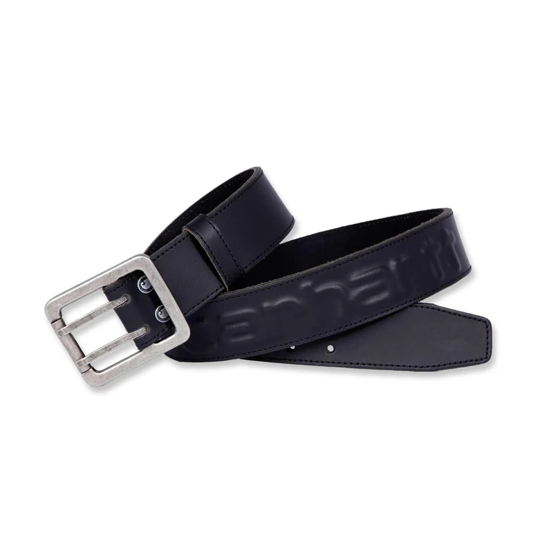 Carhartt Logo Leather Belt A0005656 Black / 40