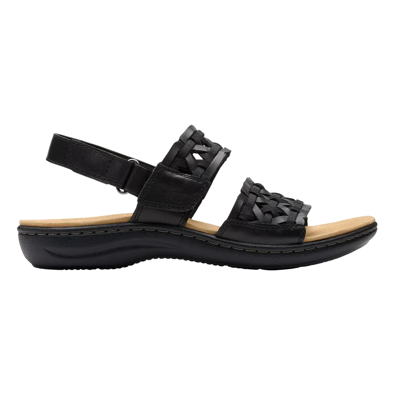 Clarks Laurieann Lily Black Leather / W / 8